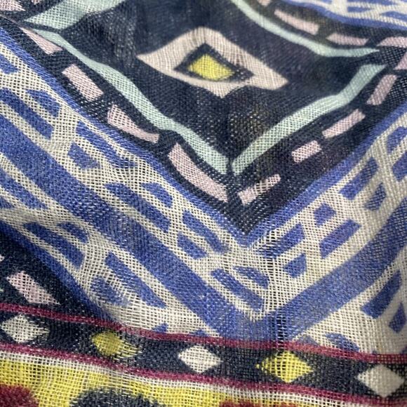 Suno Size Small Tribal Print Artsy Romper Halter Linen Resort Travel Boho FLAWED - Picture 10 of 12